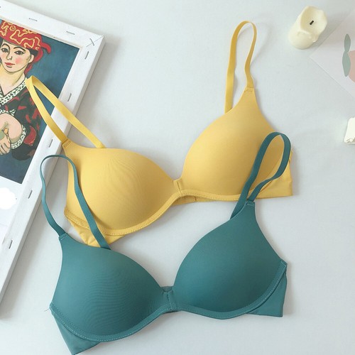Adult small-busted Ladies Bras Thin Padded Sexy Lingerie Wireless Brassiere Soft - Picture 8 of 16