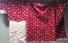 Waverly Anchors Away Fabric Nautical Sailing Boat Anchor Red Cream 54" wide