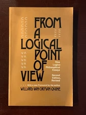 From a Logical Point of View : Nine Logico-Philosophical Essays by Willard van O
