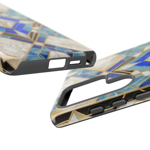 Blue Mosaic Gatsby Art Deco Phone Case iPhone 16 15 14 Galaxy S25 S24 S23 S22 - 第 154/237 張圖片