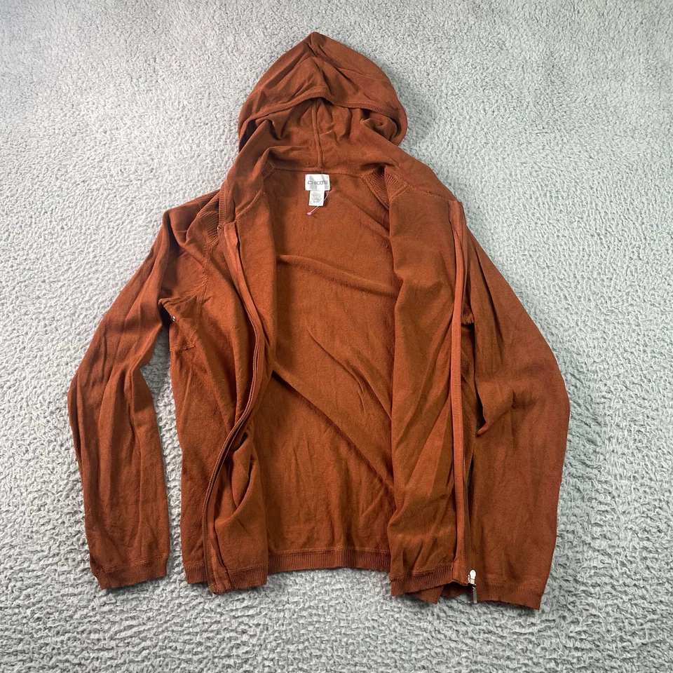 Chicos Sudadera con Capucha Mujer Pequeña 0 Naranja Rayón Nylon Cremallera Ligera Manga Larga Foto 4 de 4