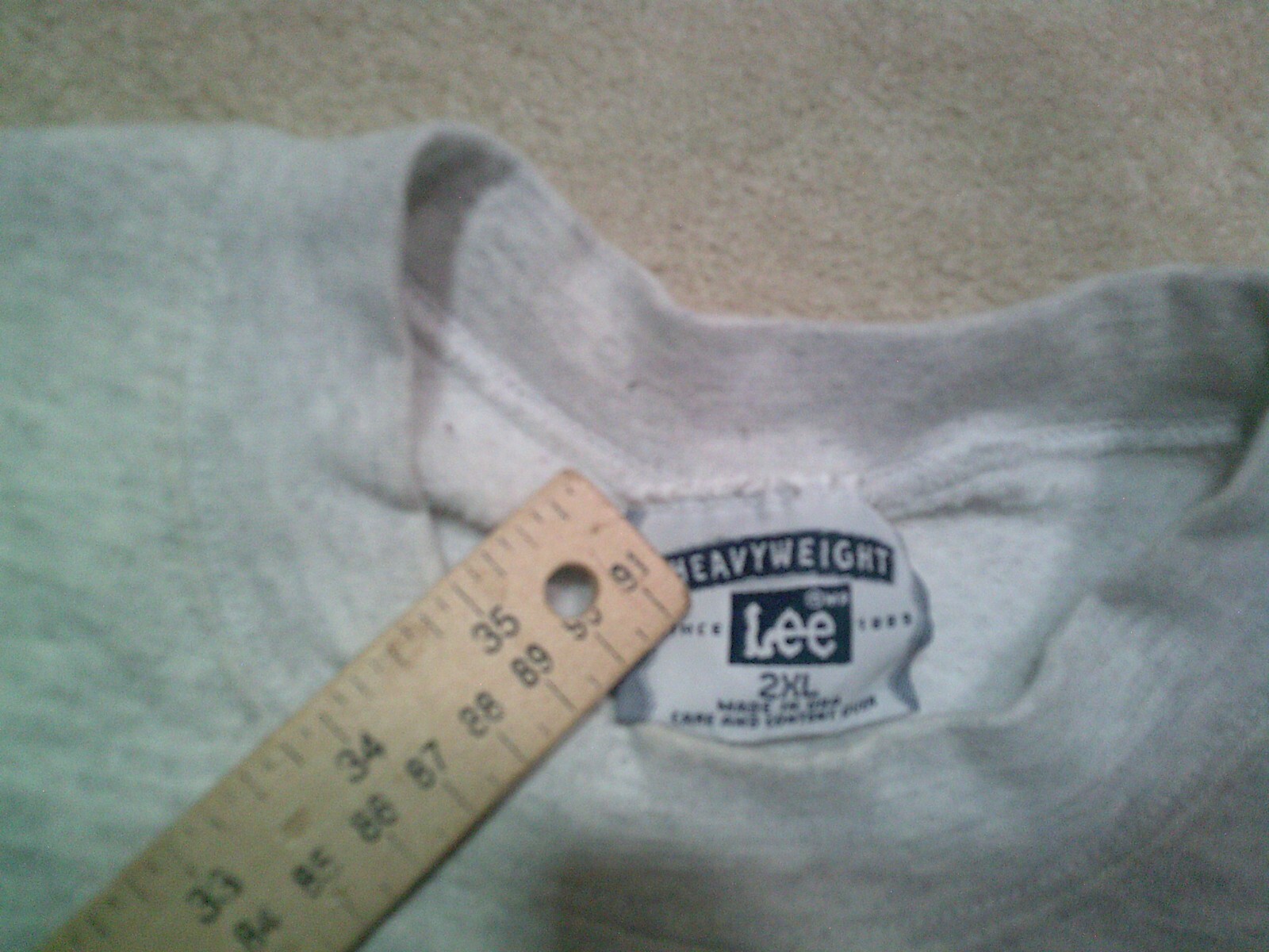 Vintage Lee Heavyweight Red Cross Crewneck Sweats… - image 6