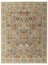 Eva Sage Blue Handmade Tufted Wool Area Rug & Carpet No Hidden Costs