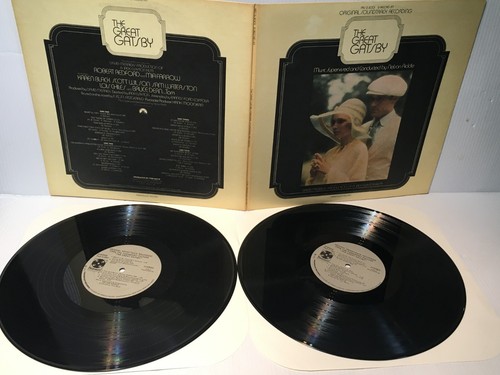 THE GREAT GATSBY 2x Double Vinyl LP Soundtrack GATEFOLD 1974 Paramount - VG+