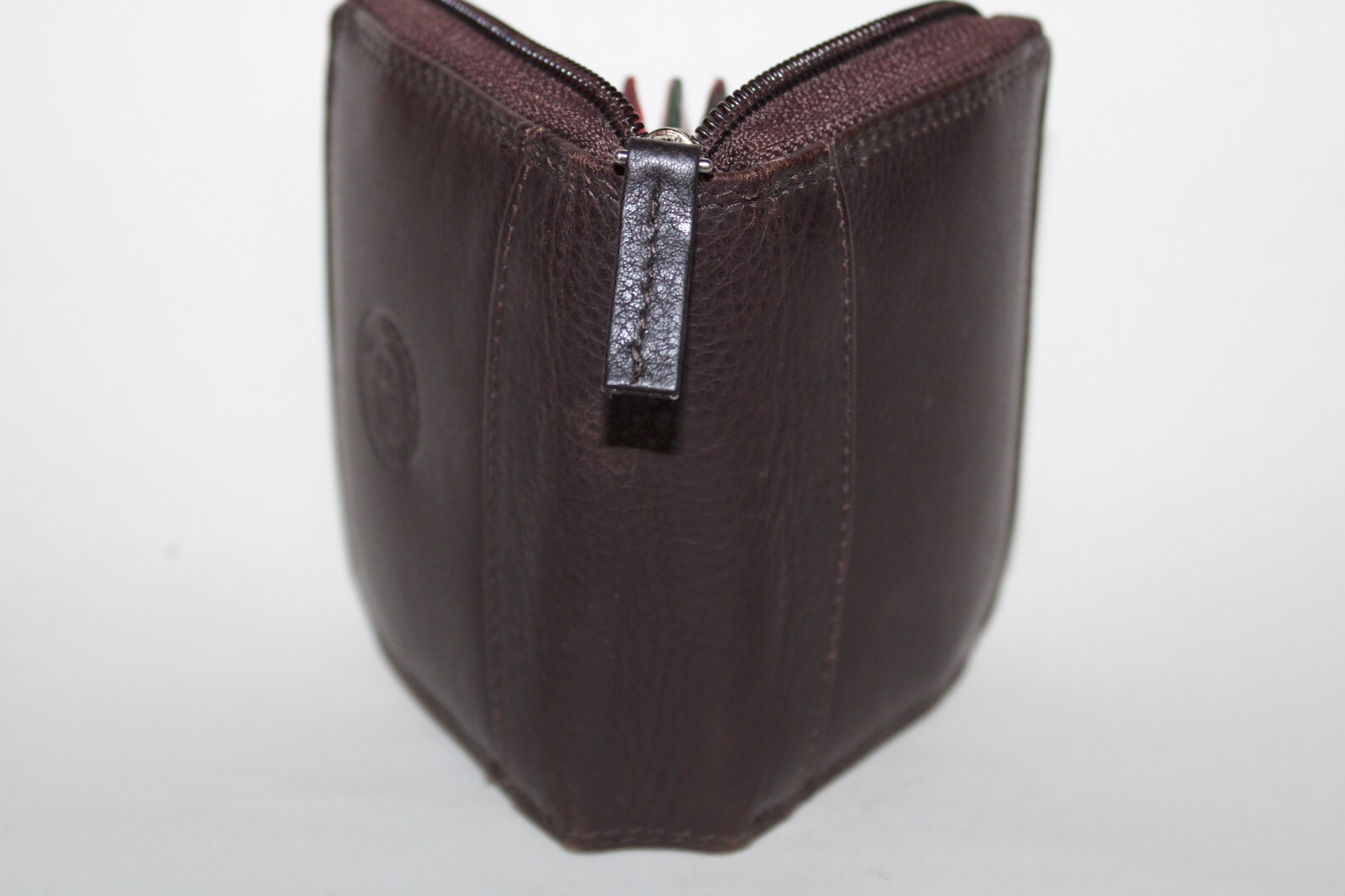 London Leather Goods Small concertina zip around sty card Holder Colour