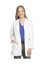 Cherokee Women Scrub Lab Coat Traditional fit with Two Patch Pockets and a Ch...