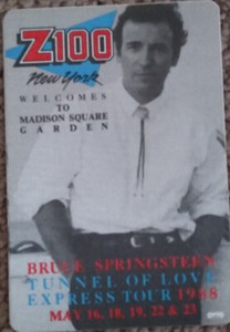 SPRINGSTEEN: RARE - 1988 NY Tunnel of Love Express Tour Concert Pass PROMO item