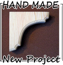 Eco Natural 26 mm thick Corbels Pine Wood Shelf Brackets Gallows  B4