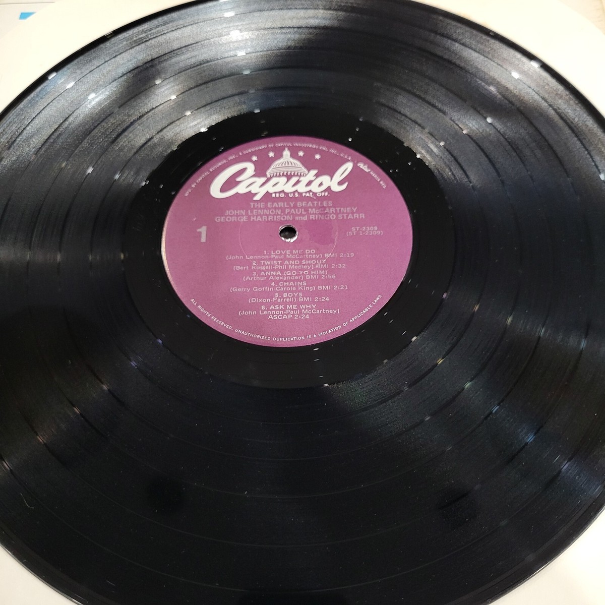 BEATLES レコード ST 2309 Beatles- The Early Beatles- 1976 Stereo LP- ST2309- Capitol