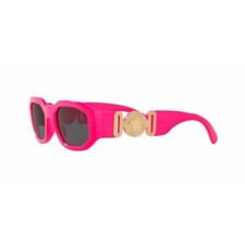 Versace 4361 5318/87 Fuxia Pink Fluo Gray Sunglasses Unisex