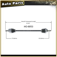 For 1987 1988 1986 1989 Honda Accord Auto Trans. Front Left Driver Cv Axle Shaft
