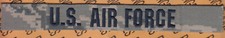 USAF Air Force name tape cloth 8" sew on patch