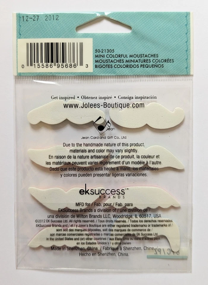 Jolee's迷你五颜六色的胡子毛毡剪贴簿贴纸 — 第 2/2 张图片