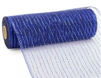 10 Inch X 30 Feet Deco Poly Mesh Ribbon (metallic Navy Blue And Royal Foil) :... on sale 10 Inch X 30 Feet Deco Poly Mesh Ribbon (metallic Navy Blue And Royal Foil) :... on sale