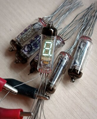 6 pcs IV-3A VFD 7-segment Fluorescent Tube Indicator clock USSR nixie IV-3 IV #2