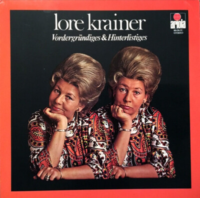 Lore Krainer Vordergründiges & Hinterlistiges NEAR MINT Ariola Vinyl LP
