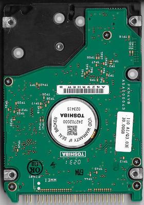 TOSHIBA MK3018GAS HDD2169 B ZE01 T 30GB ATA/IDE HARD DRIVE BAD