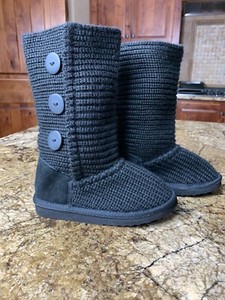 children's place black boots