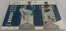2020 Absolute Baseball Shane Bieber Mike Clevinger Guardians One-Two Punch #OTP3
