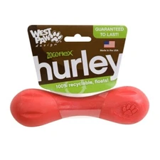 West Paw Hurley Dog Bone - Durable, Bounces, and Floats!