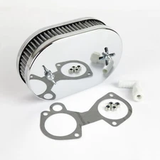 Webcon UK Chrome DHLA/DCOE air filter for 45mm carburettors - DHLA, DCOE, etc