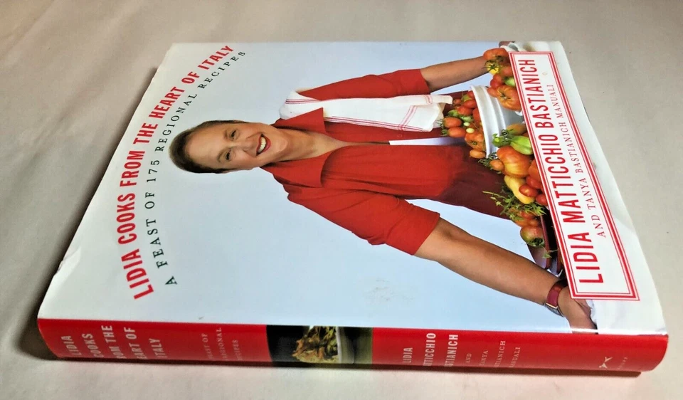 Signed LIDIA COOKS FROM THE HEART OF ITALY Cookbook Foto 3 de 4