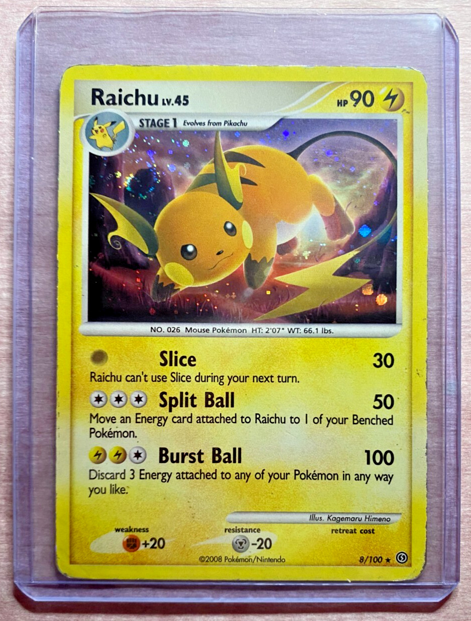 Raichu 8/100 Stormfront Holo Rare - Moderately Played