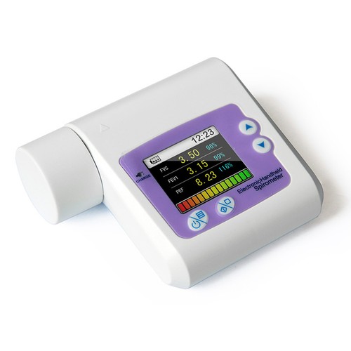 Handheld-Spirometer Lungenfunktion, Lungenvolumengerät, PC-Software SP10 Nue - Bild 2 von 10