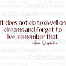 HARRY POTTER ALBUS DUMBLEDORE Vinyl Wall Decal QUOTE