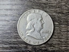 1960-D Franklin Half Dollar Coin, 90% Silver, Fifty Cent Piece