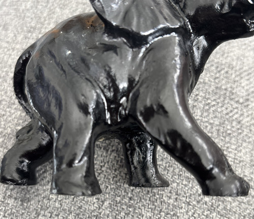 Schwarzafrikanischer Elefant Figur H 3" - Resin - - Bild 12 von 14