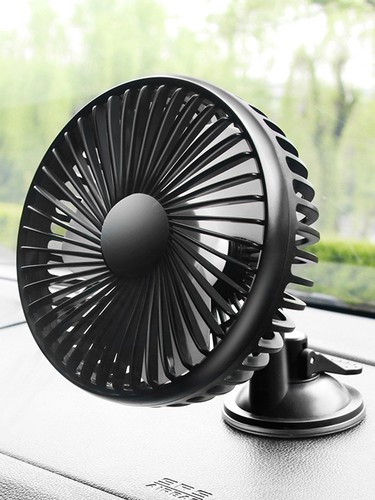 12V-24V Portable Vehicle Auto Car Fan Oscillating Suction Cup Auto Cooling Fan - Picture 14 of 15