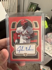 Topps 2023 Definitive Rookie Autograph Jordan Walker Red 1/1 Cardinals