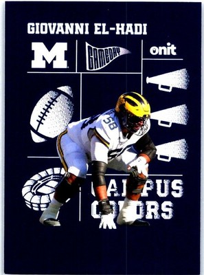 2025 ONIT Athlete Michigan Wolverines #CC-3 Giovanni El-Hadi Campus Colors