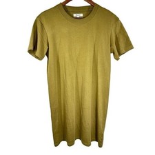 Madewell Size XS‎ Womens Green 100% Cotton Short Sleeve Mini T-Shirt Dress
