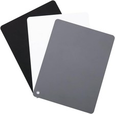 JJC 4" x 5.2" PVC White Balance Card Set for Achieving 4.0" x 5.2", Black