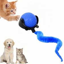 Cat Toys for Indoor Cats, Hamster Ball with Speedy Tail 2.0, Safe Silicone  3 M