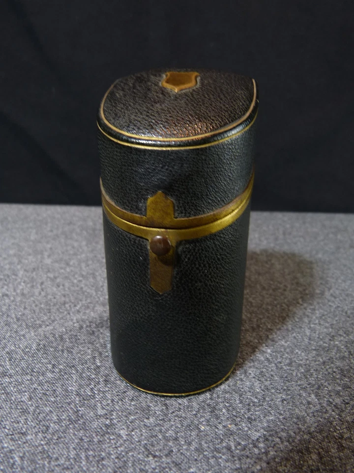 Boite ancienne nécessaire de couture ancien 19 siècle XIX ciseau flacon outil - Photo 3/4