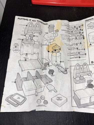 🔥Vintage 1993 McDonalds Happy Meal Magic Hamburger Snack Maker mit Anleitung - Bild 5 von 24
