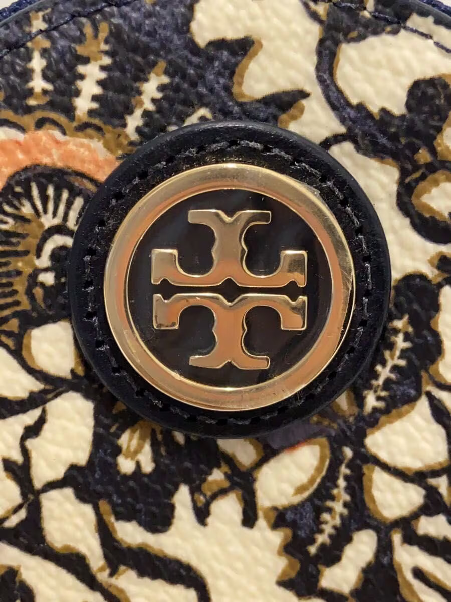 TORY BURCH Women's Cowhide Coin Case in NVY Floral Print thumbnail 3