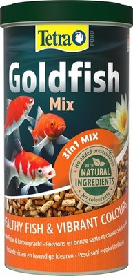 Tetra Fischfutter Goldfisch Kaltwasser Teich Flocken Sticks Gammarus 1L Dose