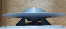C-57D UFO/Flying Saucer from Forbidden Planet - Silver - Large Landed