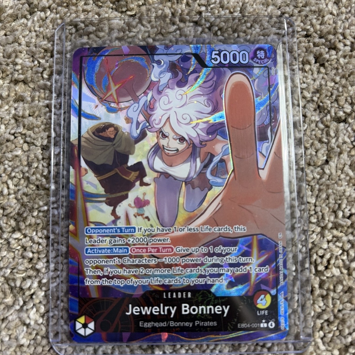 One Piece TCG OP15 -EB04 Jewelry Bonney Leader Alt Art EB04-001 NM