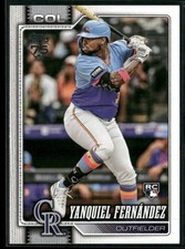 2026 Topps Series 1 Yanquiel Fernandez RC #116 Colorado Rockies Rookie