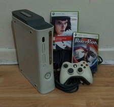 Microsoft Xbox 360 20GB White PAL Console Bundle Wireless Controller + 2 Games
