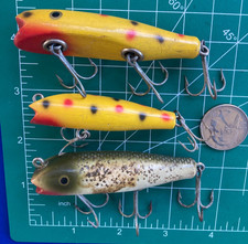 Leurre de pêche creek chub 31/2 blessé ménow grenouille verte