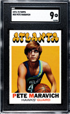 1971-72 Topps #55 Pete Maravich SGC 9 MINT High Grade