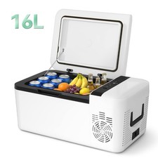 16L Heizbare Kompressor Kühlbox -20°C bis 55°C Tragbarer Kühlschrank AC/DC Auto