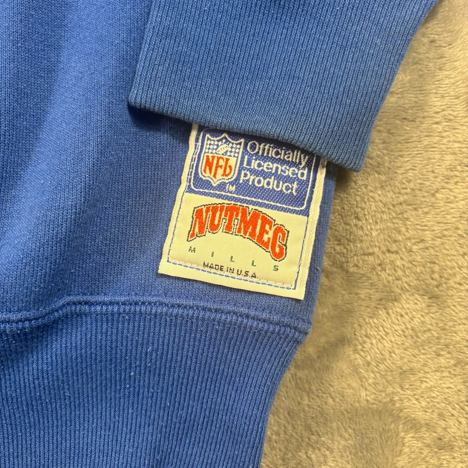 Vintage 1925 New York Giants Sweatshirt Mens Large Blue Nutmeg Football NFL - Image 2 of 4