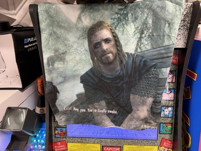 Elder Scrolls V Skyrim ''Hey You You're Finally Awake'' 18x18 Pillow Cover Only
